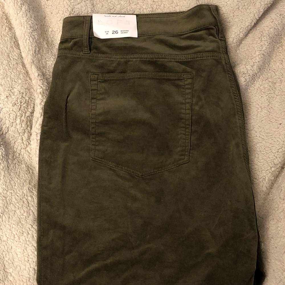Corduroy Jeans with Zip Ankle Detailing